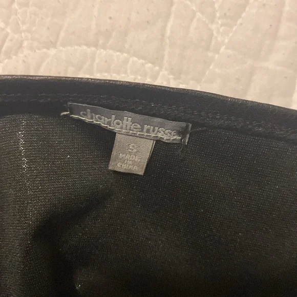 Faux leather zipper corset from Charlotte Russe size Small - Picture 3 of 3